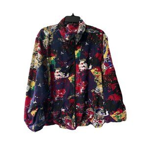 Napa Valley Sport Women’s Size 2X Abstract Wearable Art Full Zip Jacket Lined
